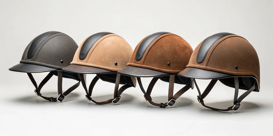 A selection of the best western horseback riding helmets in various styles.