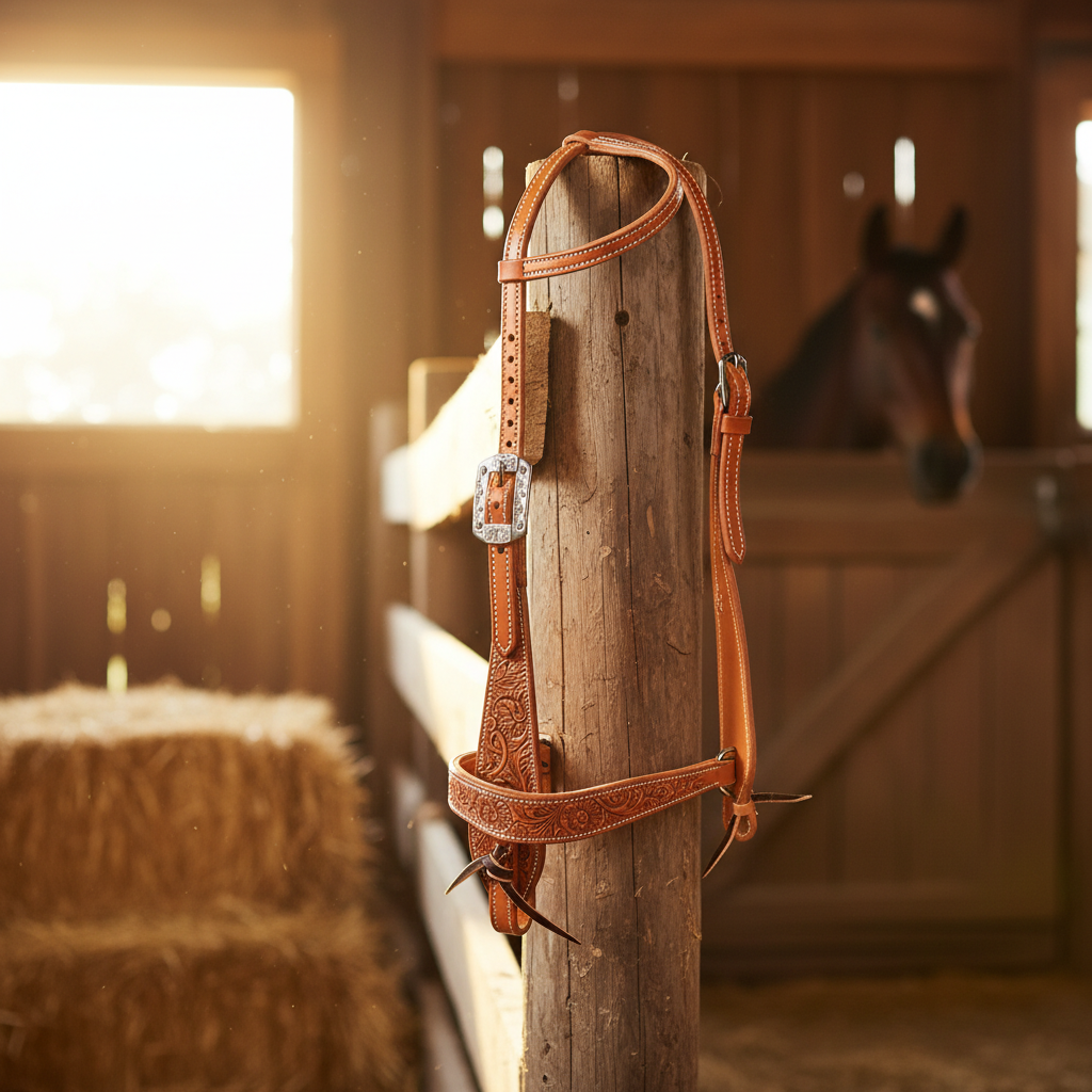 Professional's Choice High Desert Floral Tooled 1-Ear Headstall