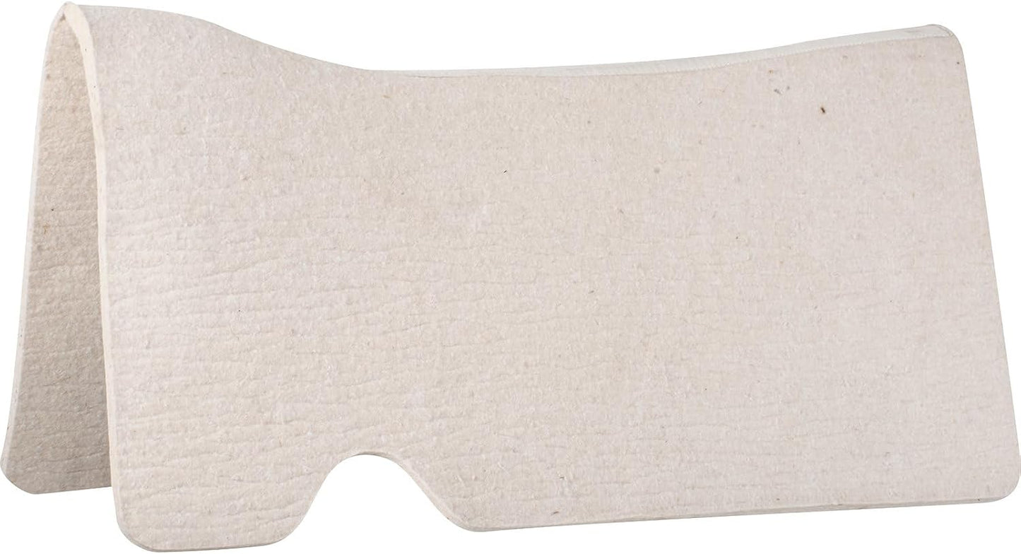 Cashel White Felt Western Saddle Pad Liner - 31x33 1/2in - Comfort & Protection