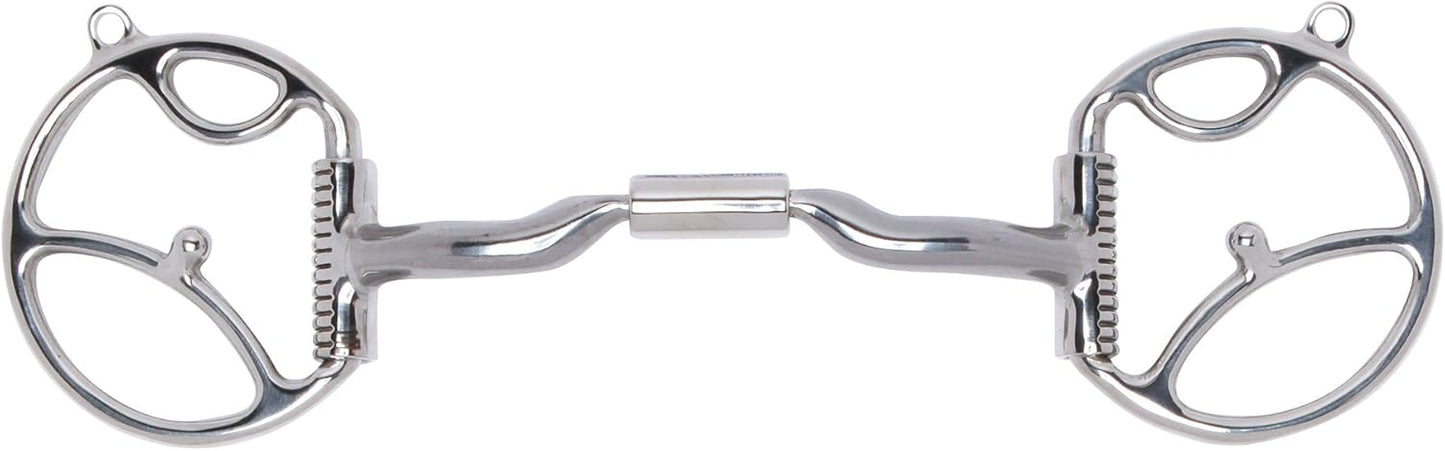 Myler 32 Western Dee Bit with Hooks - 5 Inch - Sweet Iron Mullen Barrel