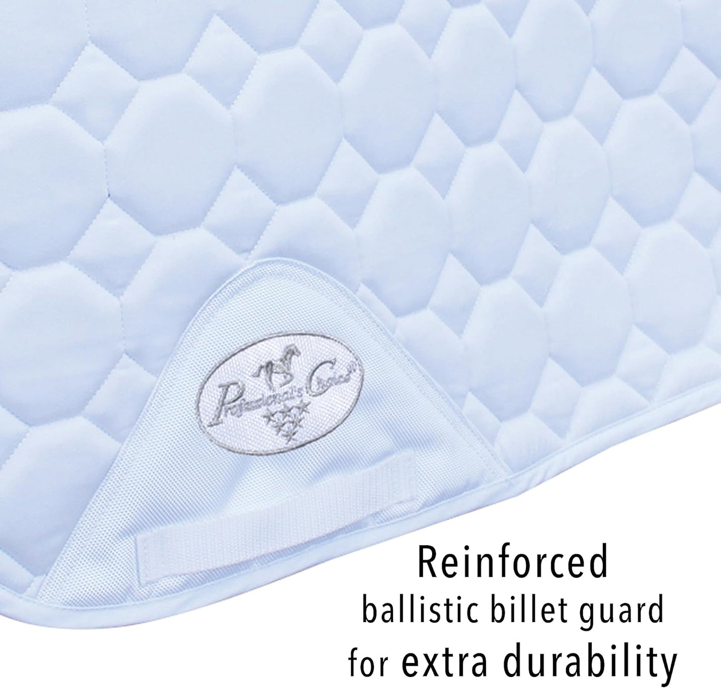 Professional's Choice VenTECH Dressage Saddle Pad with Faux Shearling Lining and Webbed D-Ring Straps | Universal Size | White