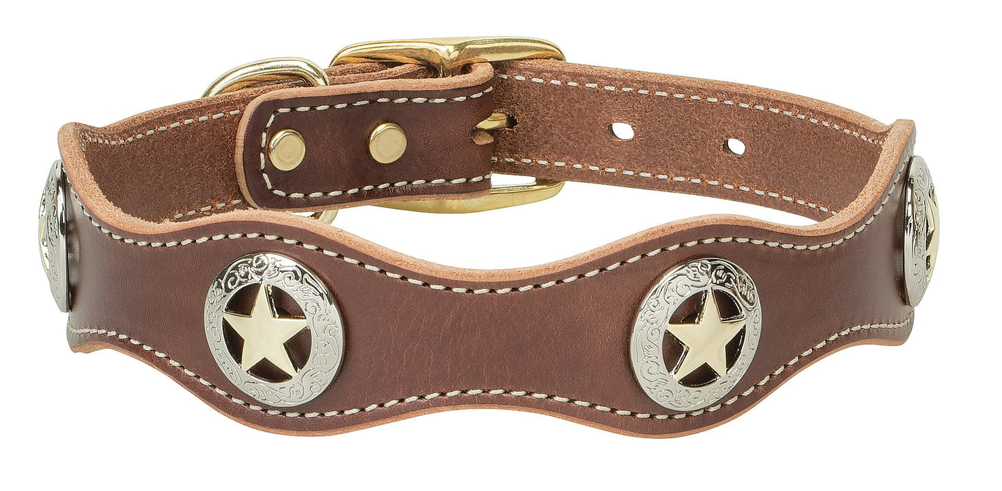 Lone Star Legend Sunset Collar: Premium Leather Dog Collar