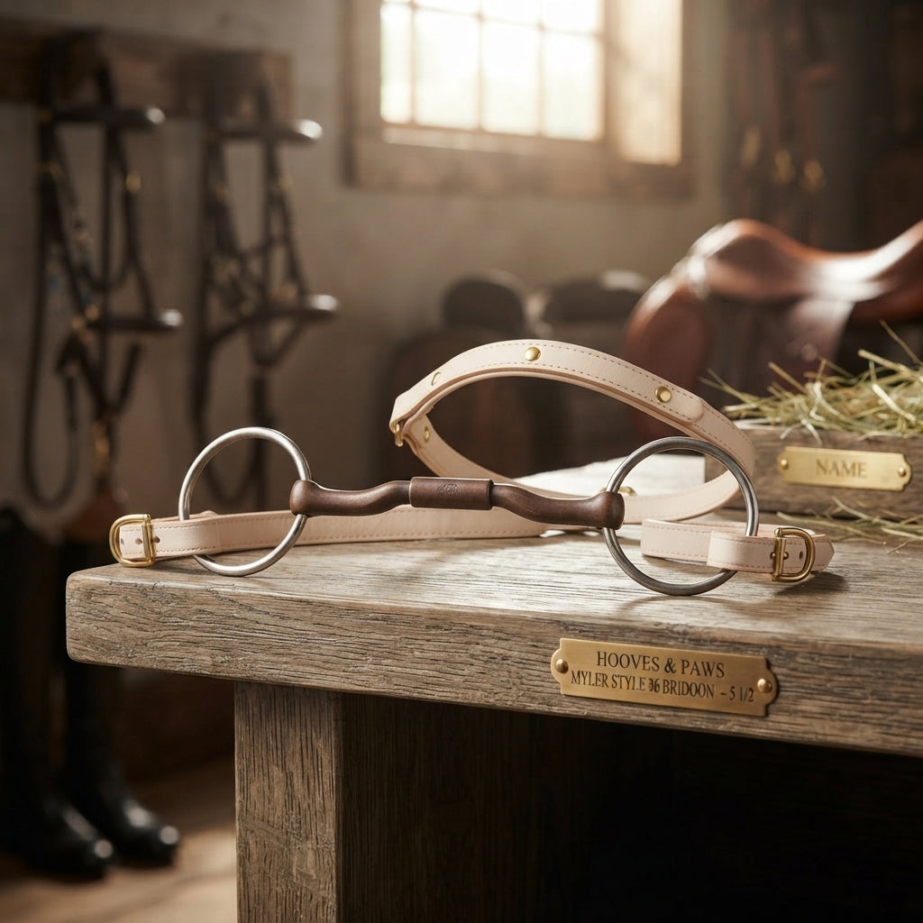 Lifestyle photo of Myler Bridoon Bit Style 36 - 5 1/2" Sweet Iron Mouthpiece