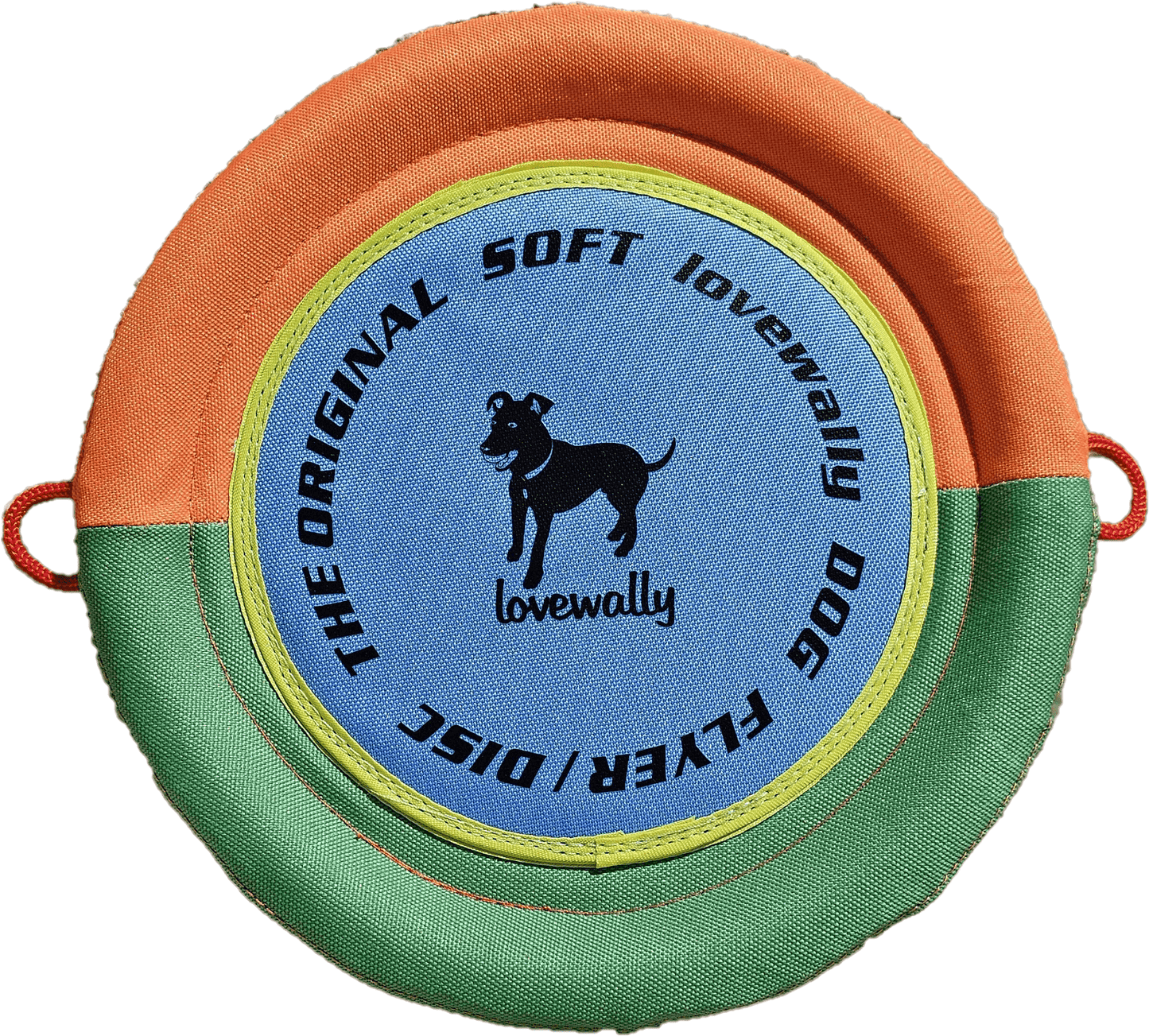 LoveWally The Original Soft Bite Floppy Disc Flyer Outdoor Adventure Gear Dog Toy - Hooves and Paws