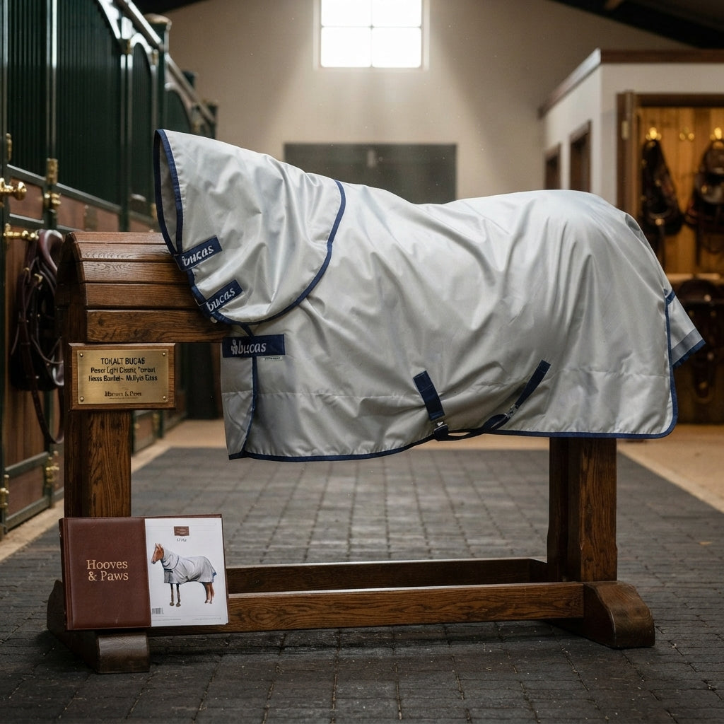Lifestyle photo of Toklat Bucas Power Light Classic Turnout Horse Blanket - Multiple Sizes