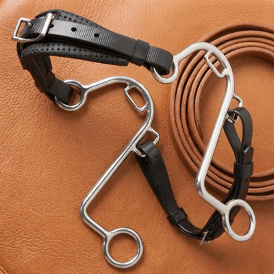 Toklat Zilco S Hackamore - Durable Synthetic Bitless Bridle Attachment - styled product photo