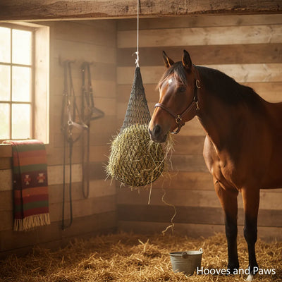 Weaver Leather 36" Slow Feed Hay Net - 1.75" to 2" Holes - Reduce Waste & Improve Digestion