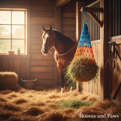 Shires Heavy Duty Haynet - 40" (102cm) Long, 2.25" (5.5cm) Slow Feed Mesh, 6.5kg Capacity