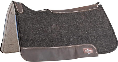 Classic Equine ESP Extra Sensory Protection Felt Saddle Pad Black 31in x 32in x 1in - Hooves and Paws