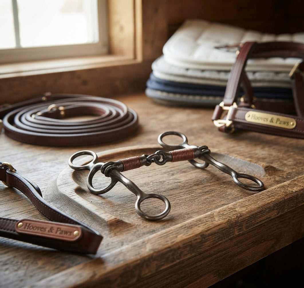 Lifestyle photo of Professional's Choice Equisential Lifesaver Short Shank Copper Twist Bit - 5 1/8" Mouth, 5" Cheeks
