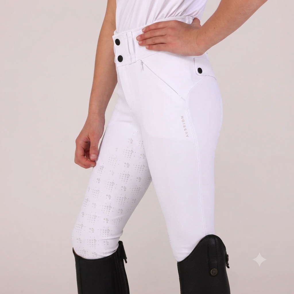 Shires Aubrion Optima MX Young Rider Breeches - Performance Youth Riding Pants
