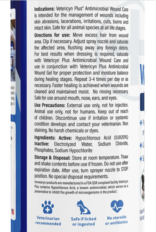 Vetericyn Plus Wound & Skin Care - Fast Healing for Pets