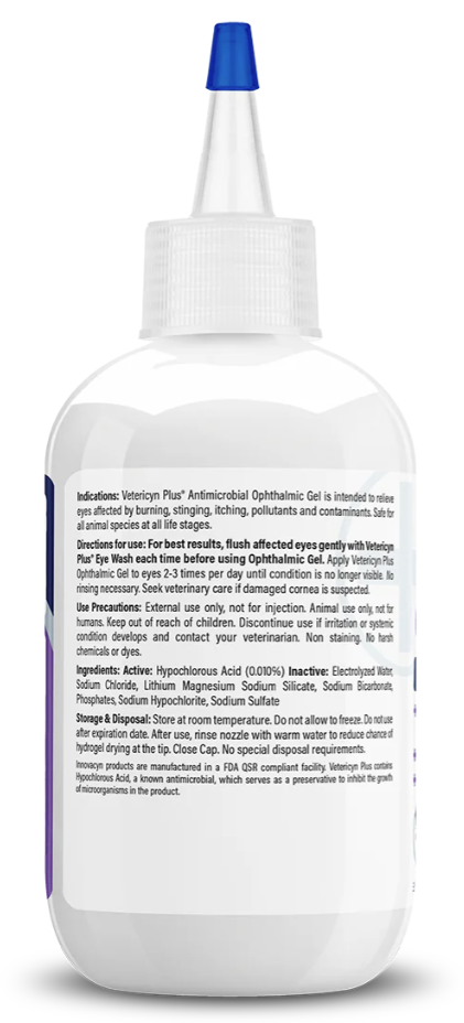 Vetericyn Plus Ophthalmic Gel - Soothes & Cleans Pet Eyes