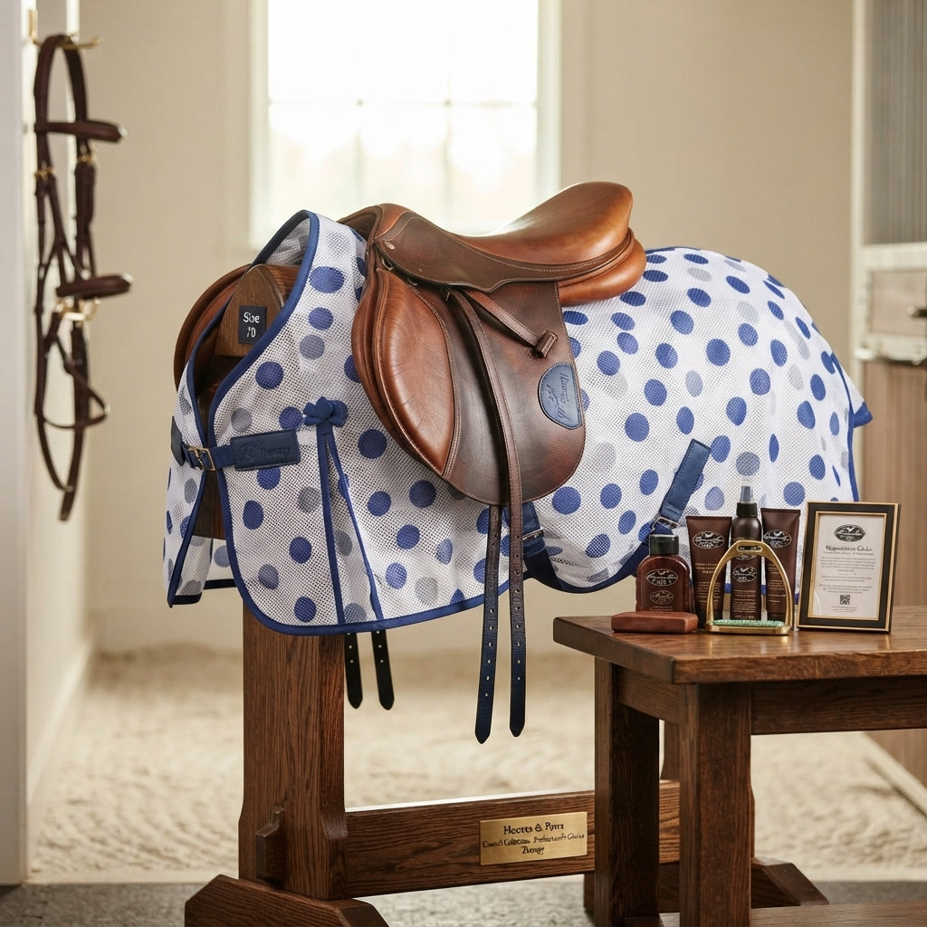 Lifestyle photo of Professional's Choice Magnetic Therapy Horse Blanket - Size 70, Lightweight Mesh for Pain Relief and Recovery