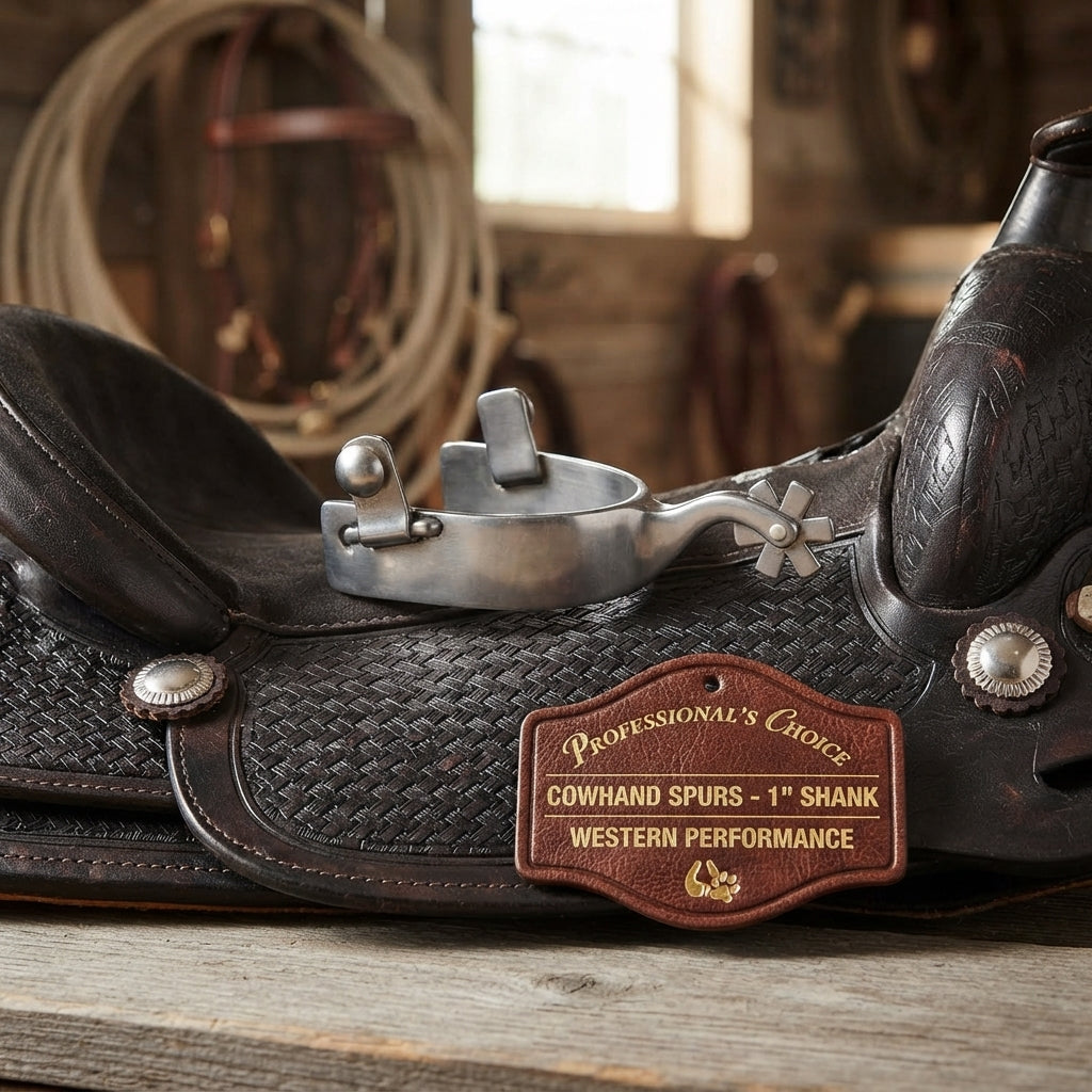 Lifestyle photo of Professional's Choice 1 Cowhand Spurs - Western Performance Riding Spurs, 1" Shank