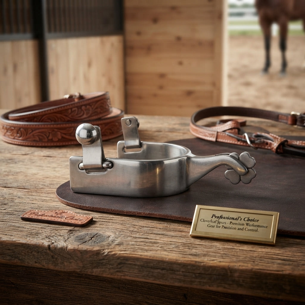 Lifestyle photo of Professional's Choice Cloverleaf Spurs - Premium Western Performance Gear for Precision and Control