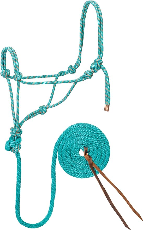 Weaver Leather Diamond Braid Rope Halter and Lead - Hooves and Paws
