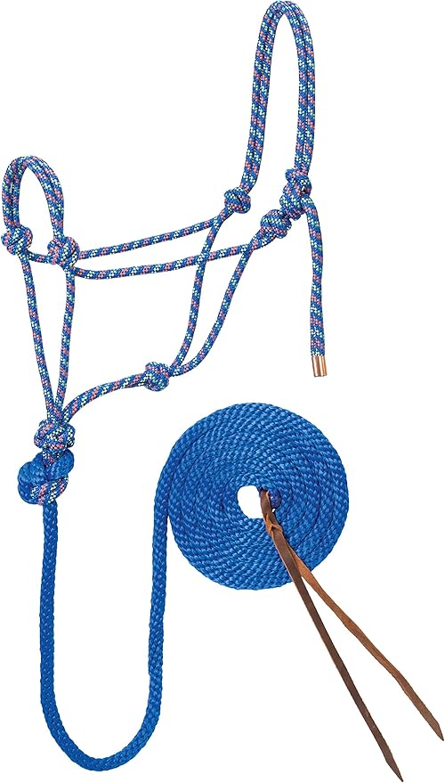 Weaver Leather Diamond Braid Rope Halter and Lead - Hooves and Paws