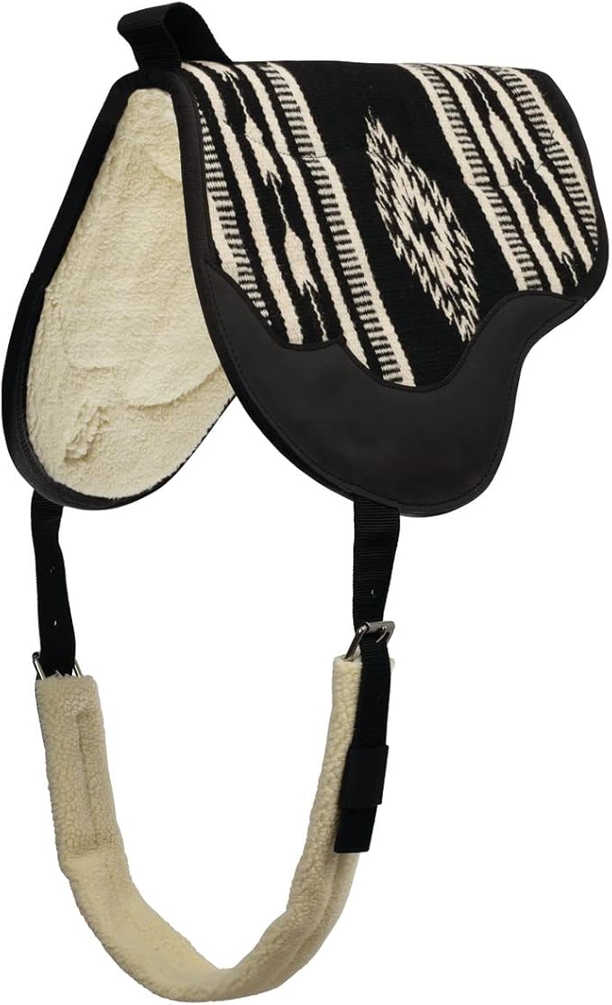 Weaver Leather Wool Blanket Top Bareback Pad - Hooves and Paws