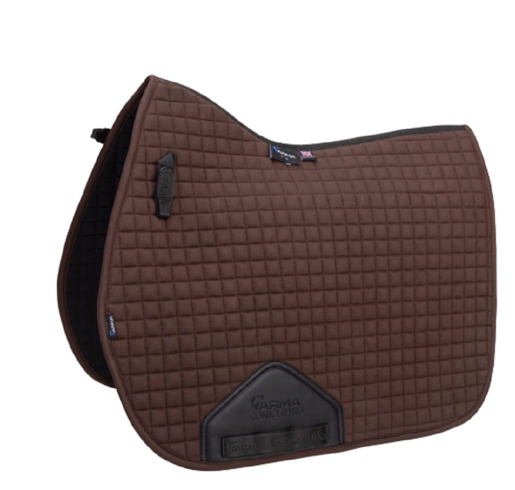 Shires Arma Deluxe Cotton Saddlecloth Saddle Pad - Ultra Dri Zone Lining, 100% Cotton