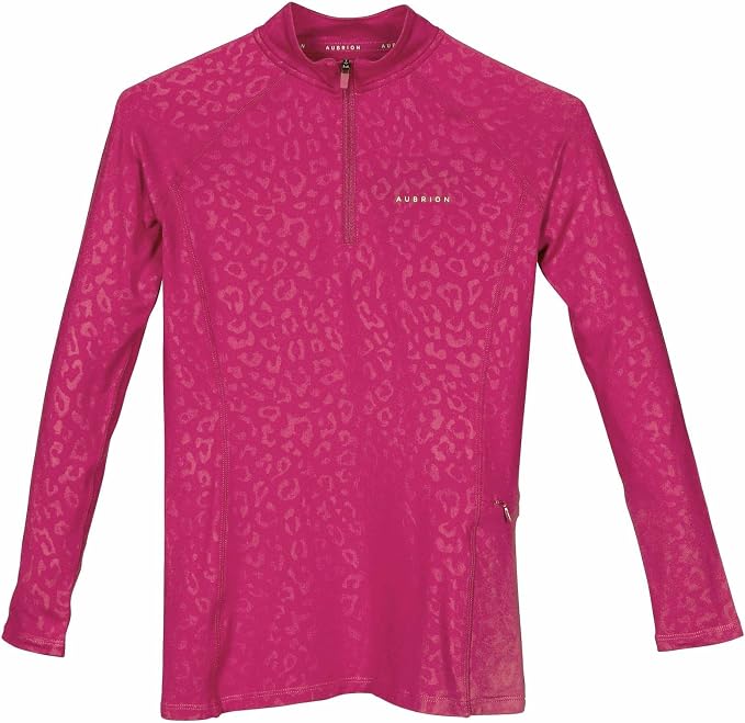 Shires Aubrion Leopard Print Revive Baselayer - Young Rider