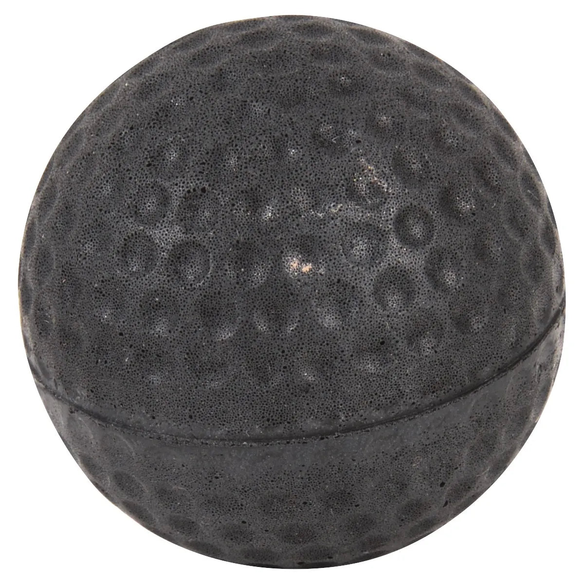 Classic Equine Ear Plugs for horses in black, featuring a unique golf ball-like dimpled texture and porous material for maximum noise reduction. These professional equestrian ear plugs help keep horses calm and focused during loud competitions, shows, or clipping sessions. Durable and reusable horse show supplies designed for comfort and effective sound dampening.