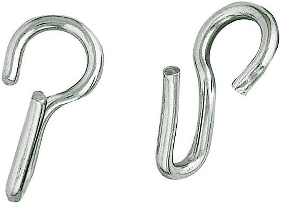 Weaver Leather Curb Chain Hooks - Stainless Steel