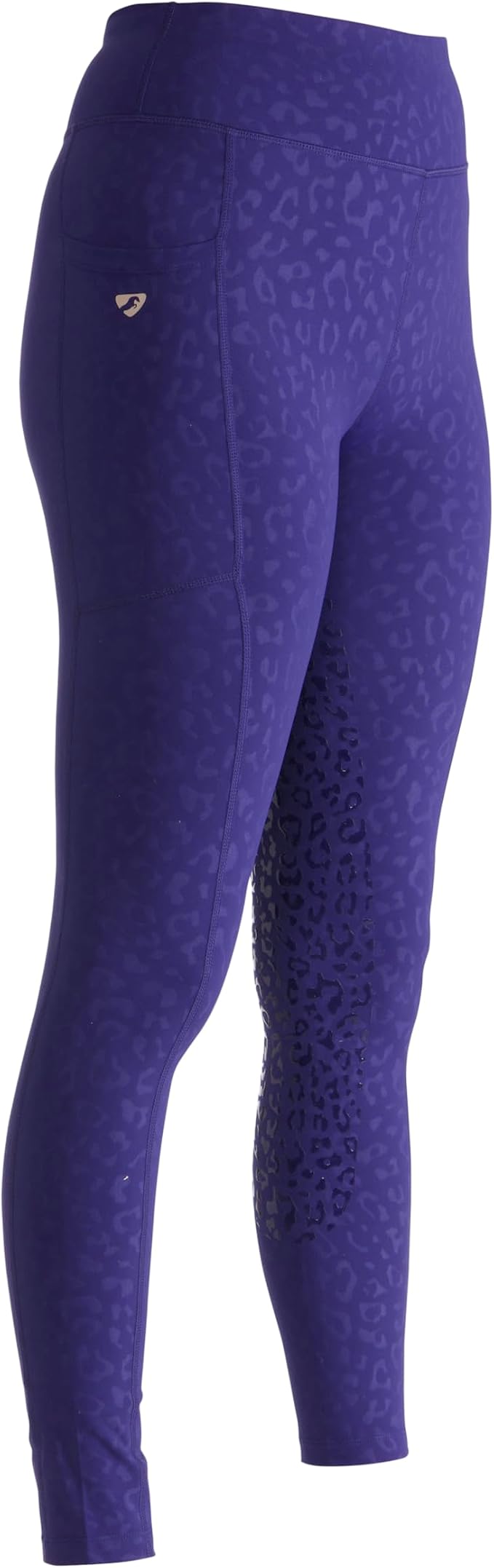 Shires Aubrion INK Leopard Print Non-Stop Riding Tights