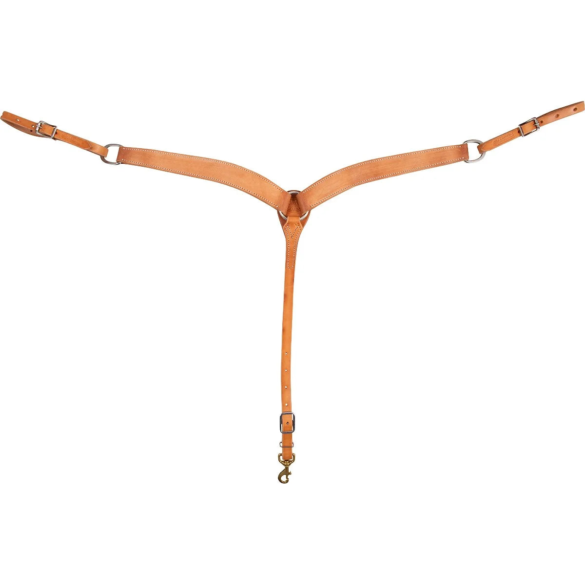 Martin Saddlery 1.75-inch Roughout Leather Breastcollar - Durable Western Tack