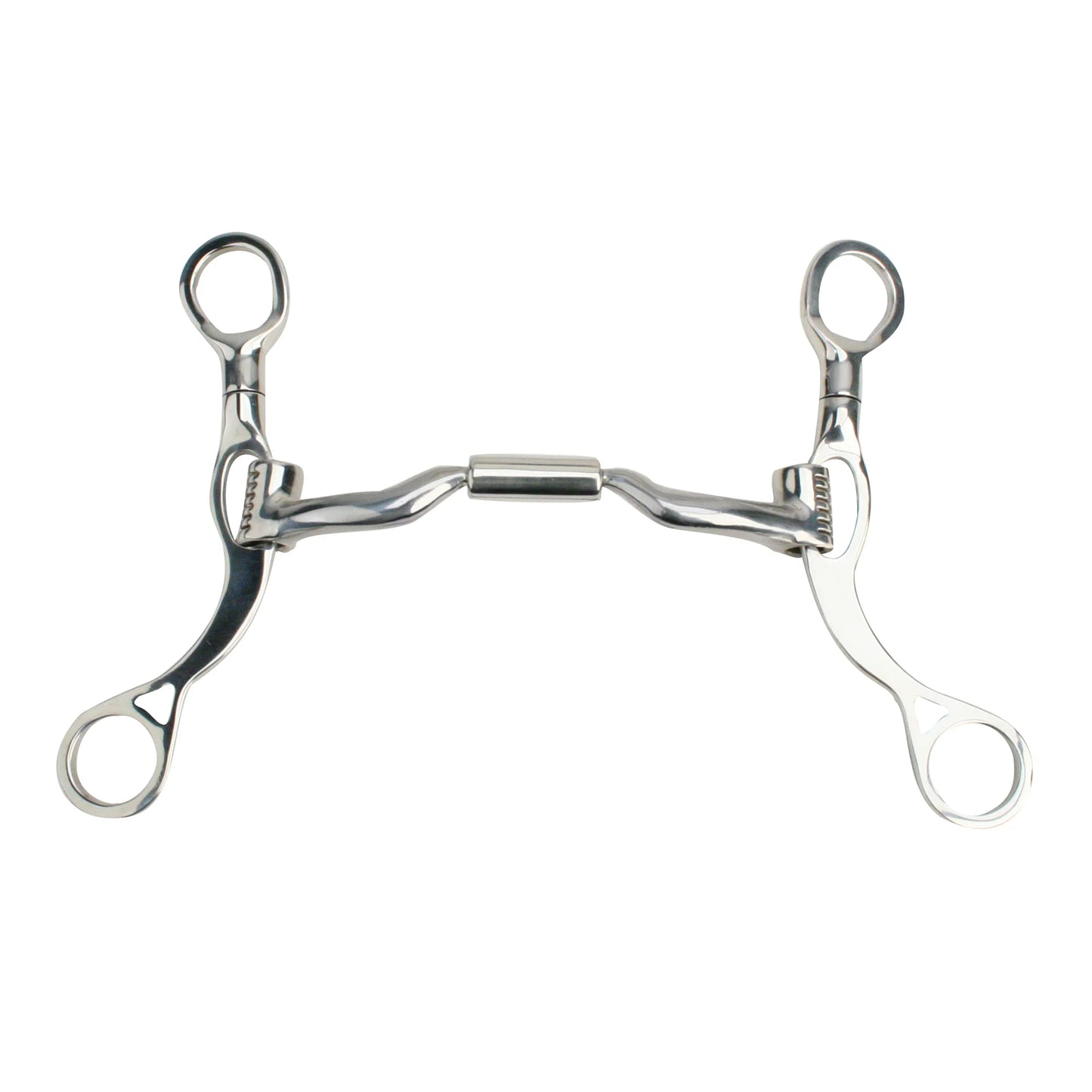Myler MB 04 Comfort Snaffle with Low Port Short Shank Bit - Sweet Iron & Copper Inlay