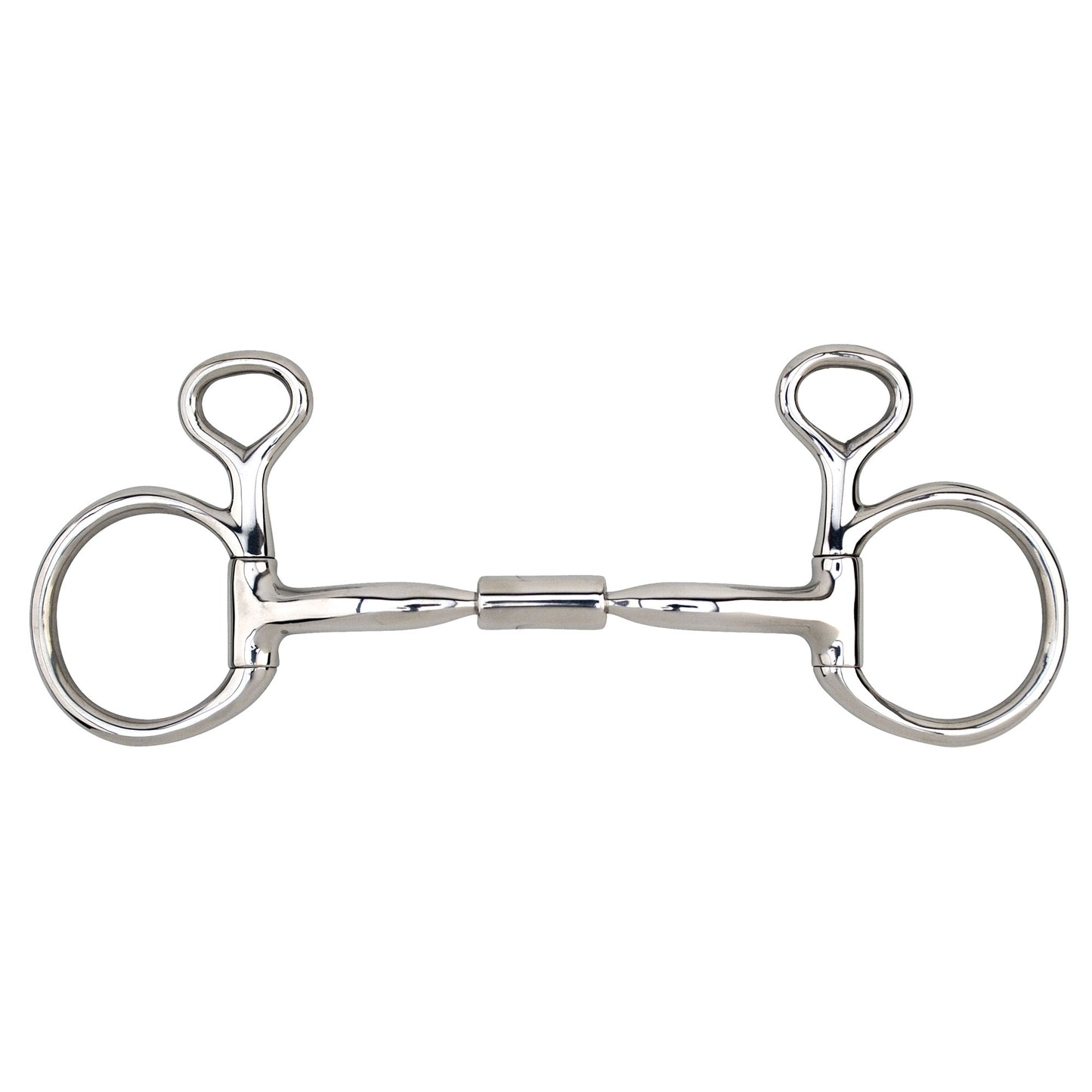Myler MB 02 Comfort Snaffle Baucher Bit Level 1 - 5.5" Stainless Steel with Copper Inlay