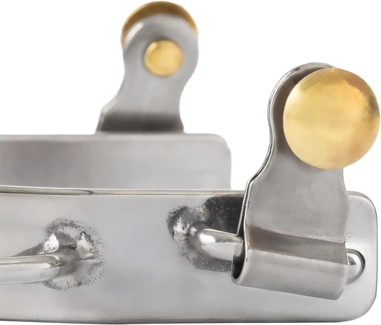 Weaver Leather Women's Silver Barrel Horse Spurs - Nickel Plated Steel - 3/4" Band - Ladies' Size