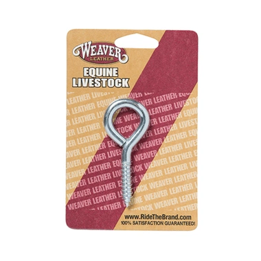 Weaver Leather 3" ZP Screw Eye - Secure Rope & Cable Connections