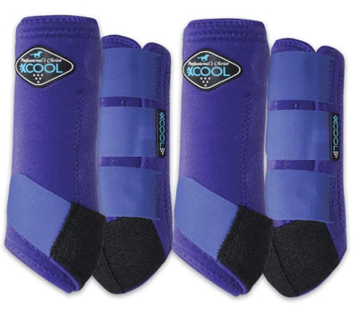 Professional's Choice 2XCOOL Sports Medicine Horse Boots - 4-Pack Neoprene-Free with Kevlar Support & brrr° Cooling
