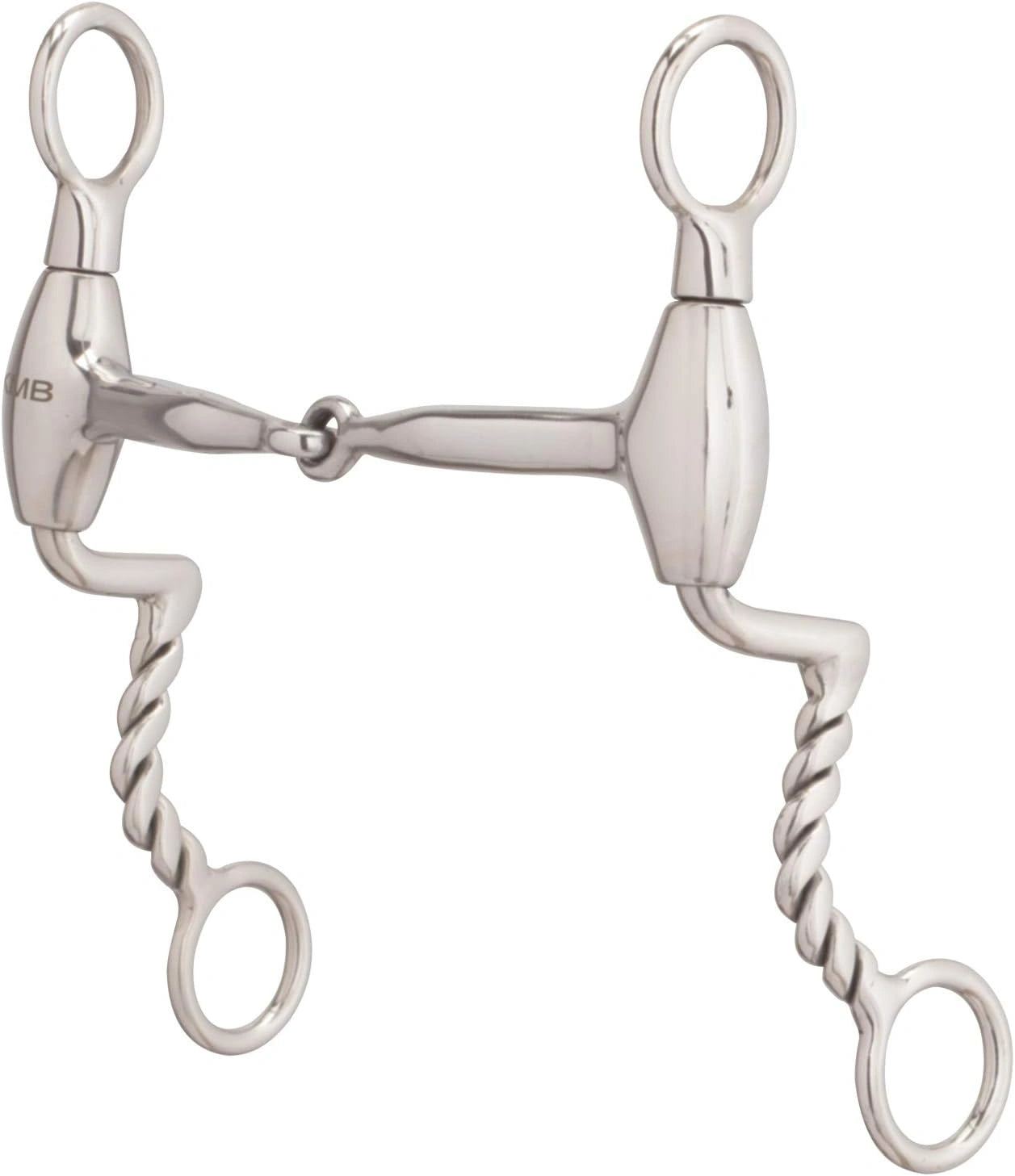 Weaver Leather Ken McNabb Pro Series 7" Shank Horse Bit - 5" Sweet Iron Snaffle Mouth with Copper Inlay, Stainless Steel