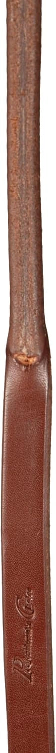 Professional's Choice Ranch Rein - 5/8" x 7' Heavy Oil Harness Leather, Rolled Center & Scissor Snaps