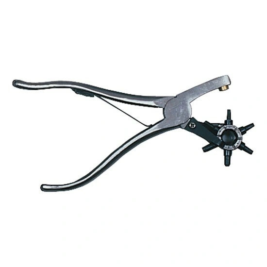Professionals Choice Heavy Duty Leather Punch - Stainless Steel Rotating Wheel with 6 Hole Sizes