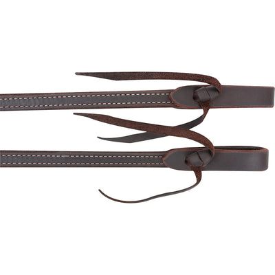 Martin Saddlery Doubled & Stitched Split Latigo Leather Reins - 5/8" Width, Broke-In Feel
