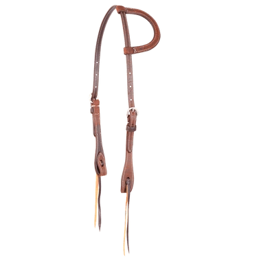 Martin Saddlery CHESTNUT ROUGHOUT HEADSTALL ONE EAR - Hooves and Paws