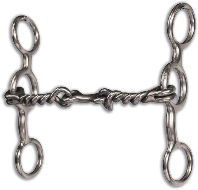Equisential by Professionals Choice Equine Performance Short Shank Dogbone Bit - Hooves and Paws