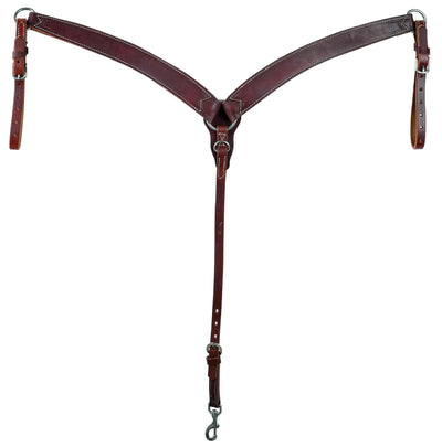 Weaver Leather Working Tack Breast Collar - Heavy Harness Leather Pulling Style - Horse Size