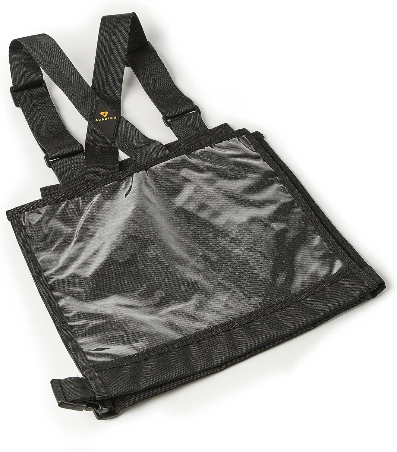 Shires Equestrian Number Bib - Adjustable Shoulder & Side Straps, Clear Plastic Front & Back