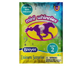 Breyer Mini Whinnies Unicorn Surprise Series 2 Blind Bag - 1:64 Scale Collectible Toy Model #300202