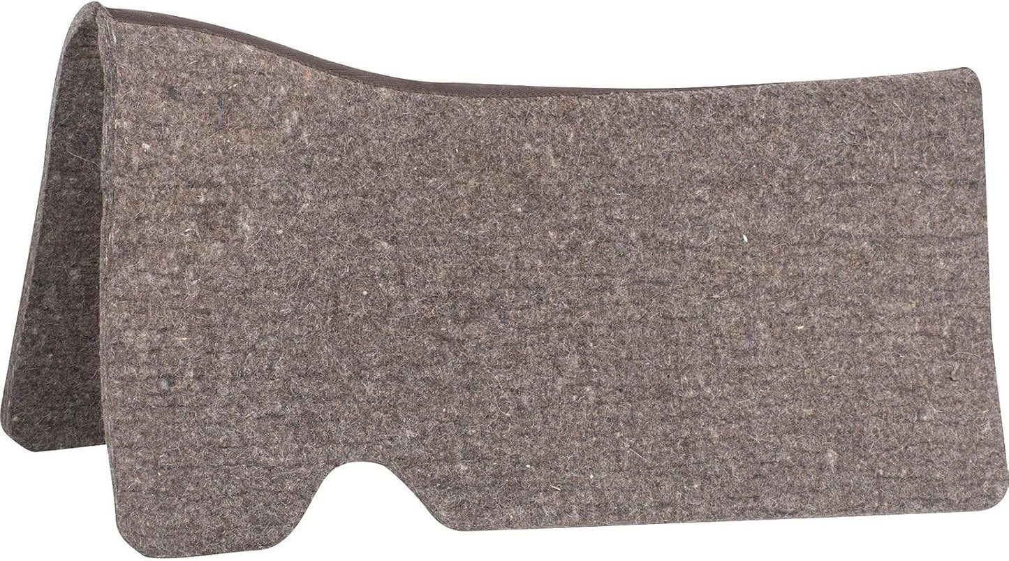Gray saddle pad on a white background