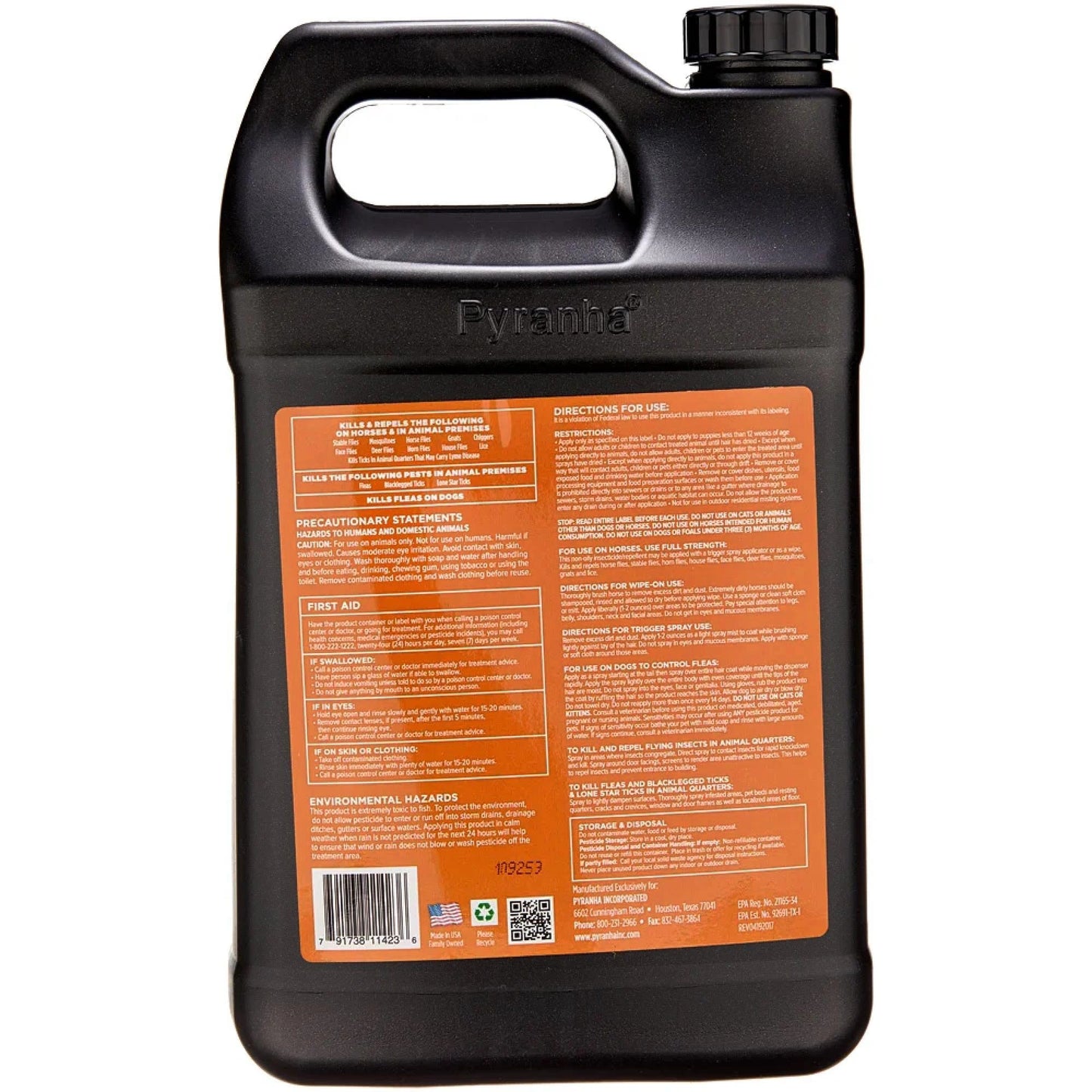 Pyranha Nulli-Fly Water-Based Spray for Sensitive Horses