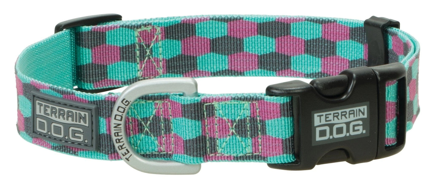 Weaver Leather Terrain D.O.G. Patterned Snap - n - Go Collar - Hooves and Paws