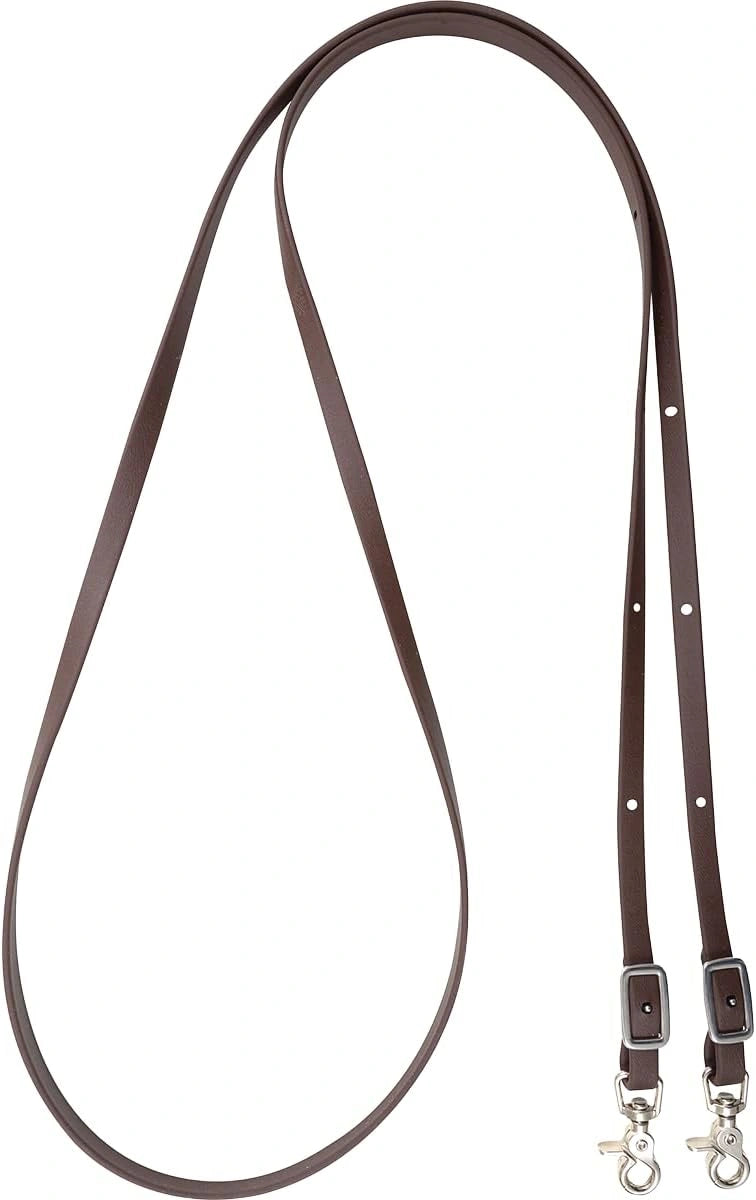 Cashel Biothane Trail Reins - 9' Brown - Durable, Waterproof Horse Reins
