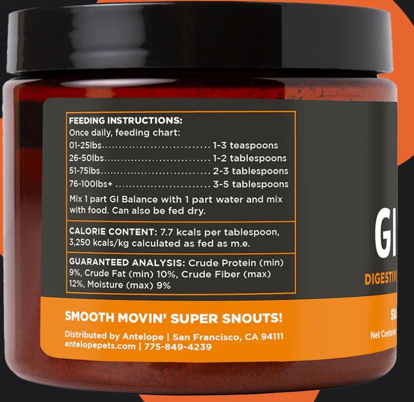 G.I. Balance: Digestive Support for Dogs & Cats - Gas, Tummy Issues