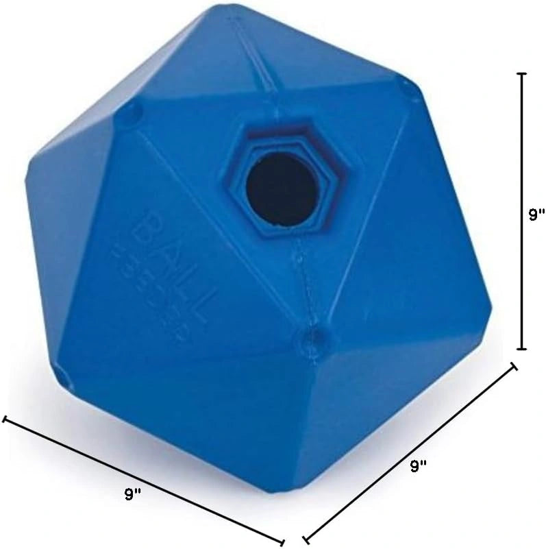 Shires Horse Pony Equine Ball Feeder Stable Toy Treat Ball Orange 9"