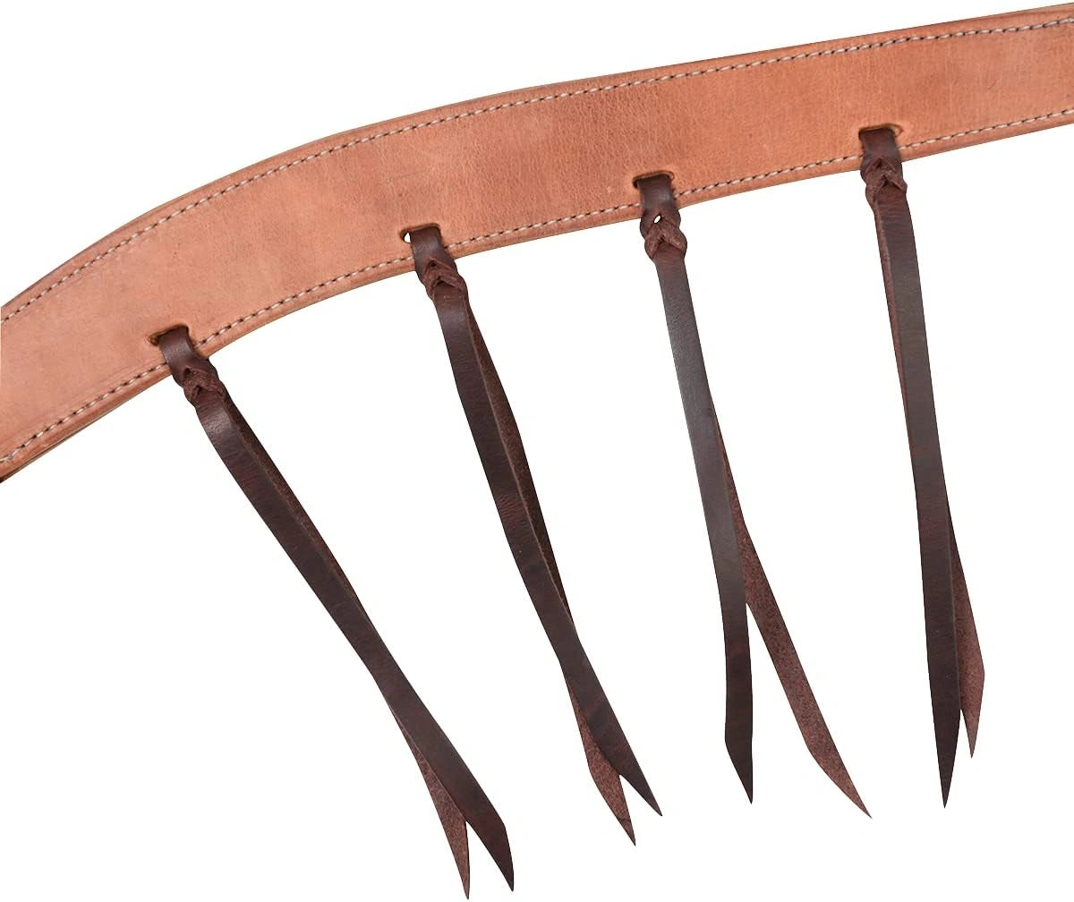 Martin Saddlery Harness Leather Breast Collar with Blood Knots - 1-3/4 Inch Width